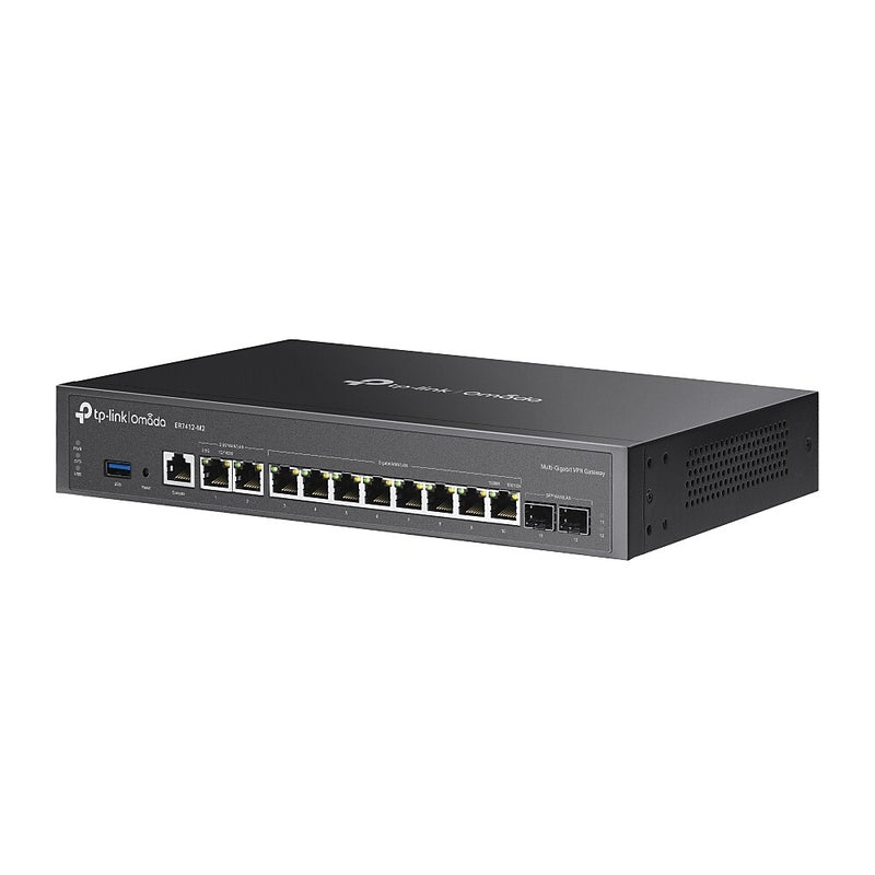 TP-LINK Omada 2500 Multi-Gigabit Router, Black (ER7412-M2)