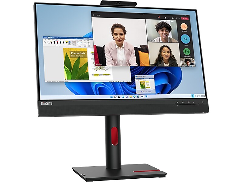Lenovo ThinkCentre Tiny-In-One 24 Gen 5 Touch 23.8" 60 Hz WLED Monitor, Black (12NBGAR1US)