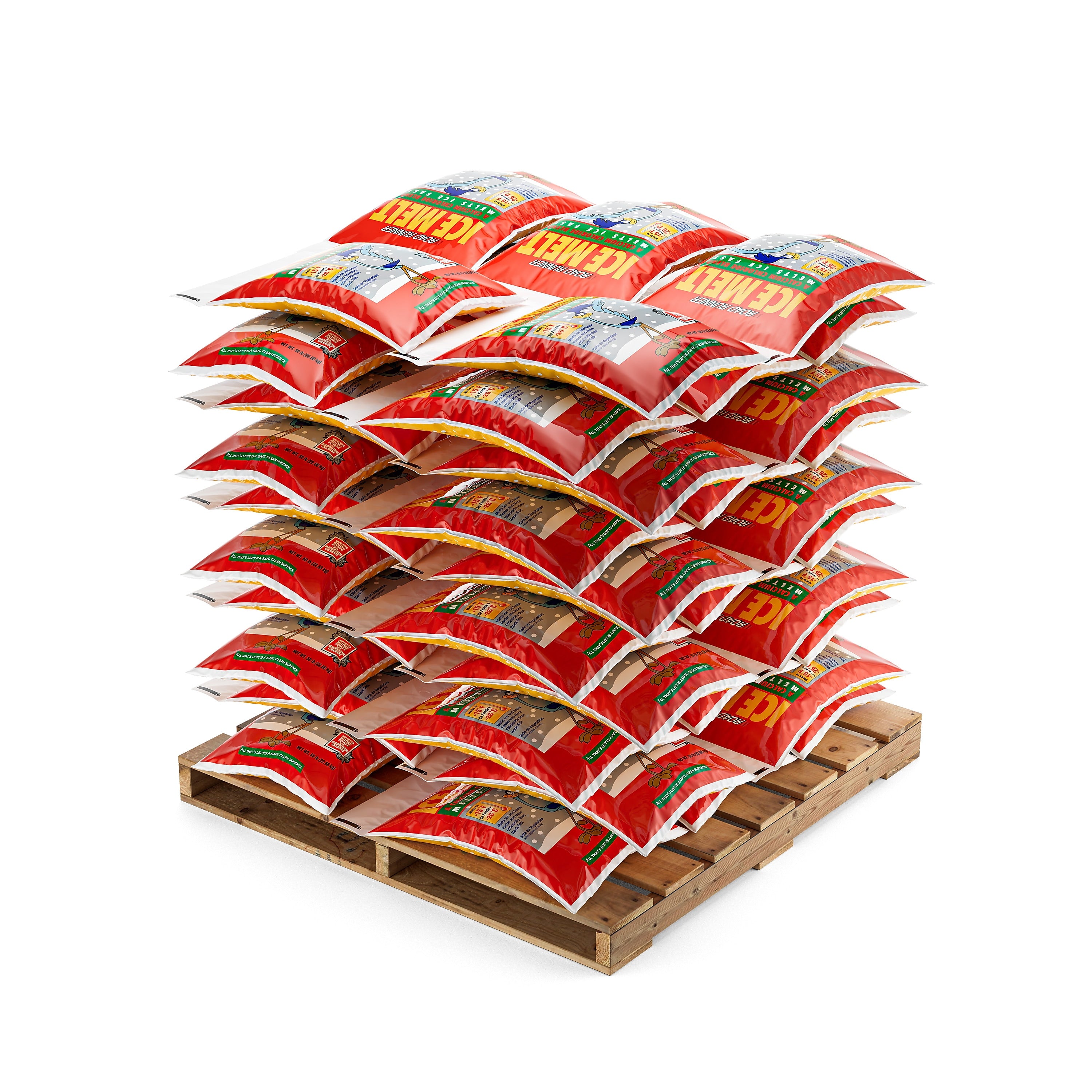 Scotwood Industries Road Runner Ice Melt Pellets, 50 lb. Bag, 50 Bags/Pallet, 9 Pallets (50BRR9P)
