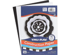 Tru-Ray 9" x 12" Construction Paper, Black/White, 144 Sheets/Pack (P6676)