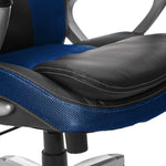 Serta Amplify Ergonomic Faux Leather Swivel Executive Chair, Blue (43673B)