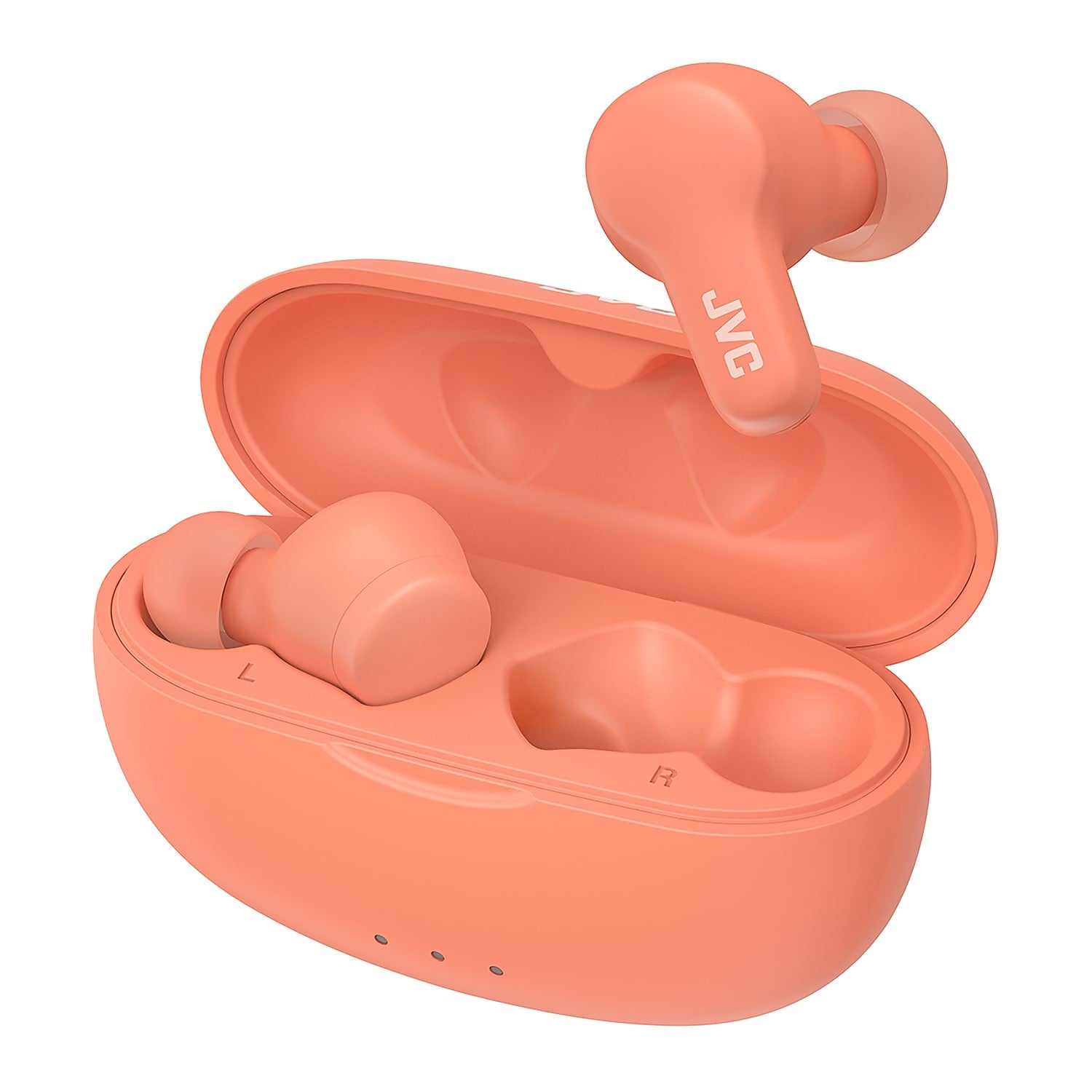 JVC Gumy Wireless Earbuds, Bluetooth, Peach (JVCHAA7T2P)