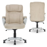 Serta Cyrus Ergonomic Fabric Swivel Executive Chair, Fawn Tan (47911)