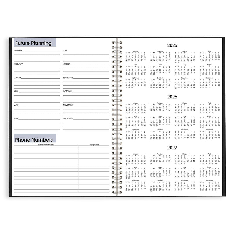 2026 AT-A-GLANCE DayMinder 8" x 12" Monthly Planner, Faux Leather Cover, Black (SK2-00-26)