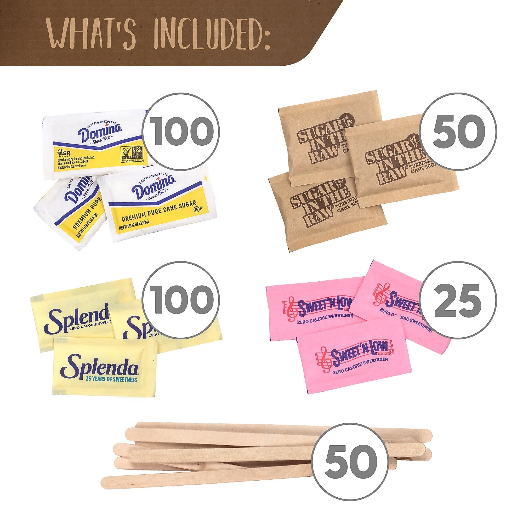Snack Box Pros Sugar and Sweetener Variety Pack, 325/Pack (700-00183)