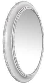 Infinity Instruments Sonore Decorative Wall Mirror, White Plastic, 30" (15370WH)