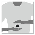 SOLO® Portion Containers, Polystyrene, 1.5 oz, Black, 250/Bag, 10 Bags/Carton