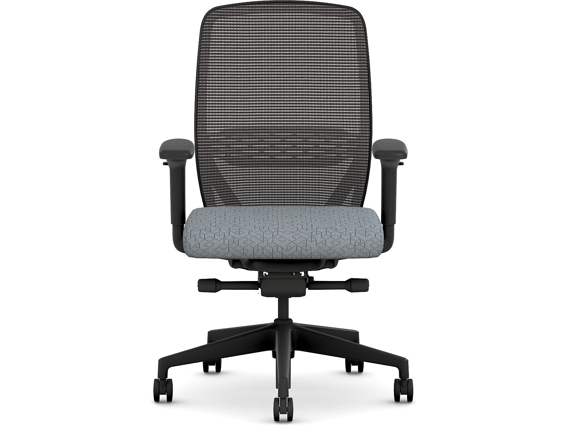 HON Nucleus Fabric/Mesh Swivel Task Chair, Basalt/Black (HNR1KD.Y2.STC.A.H.IM.APX25.BL.SB.T)