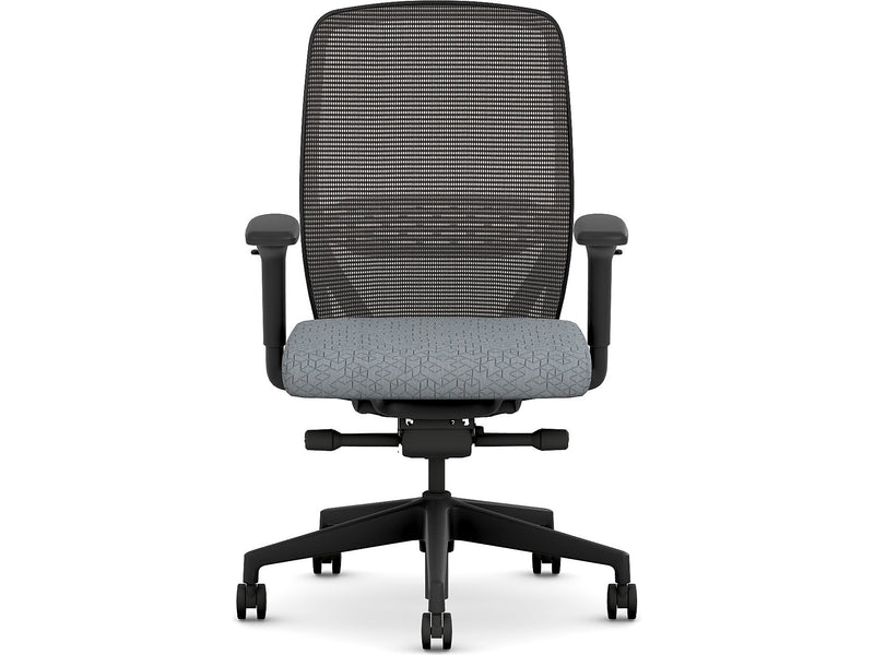 HON Nucleus Fabric/Mesh Swivel Task Chair, Basalt/Black (HNR1KD.Y2.STC.A.H.IM.APX25.BL.SB.T)