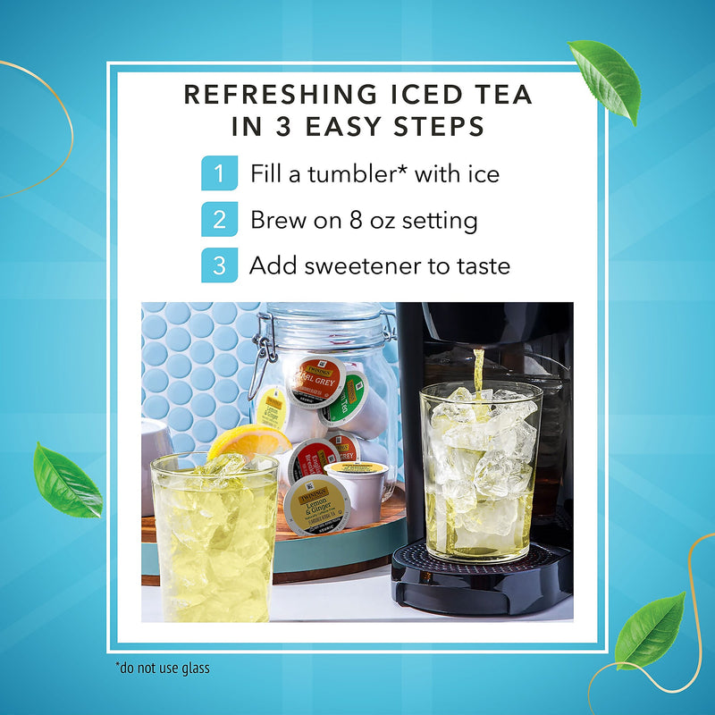 Twinings Lemon & Ginger Herbal Tea, Keurig® K-Cup® Pods, 24/Box (TNA89556)
