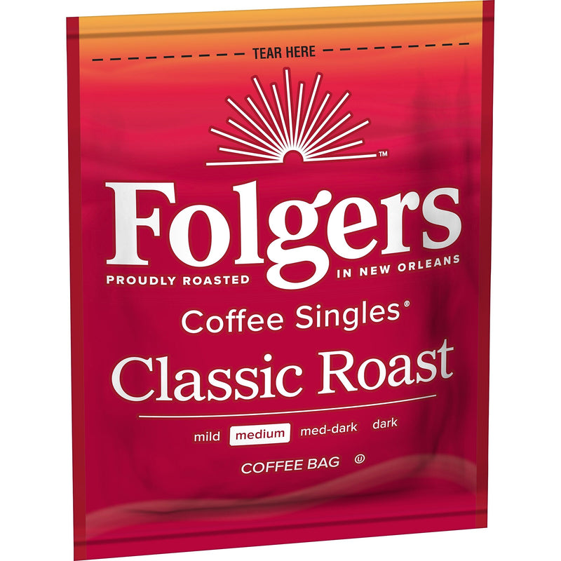 Folgers Coffee Singles Coffee Packets, Medium Roast, 0.16 oz., 19/Box (PRO29764)