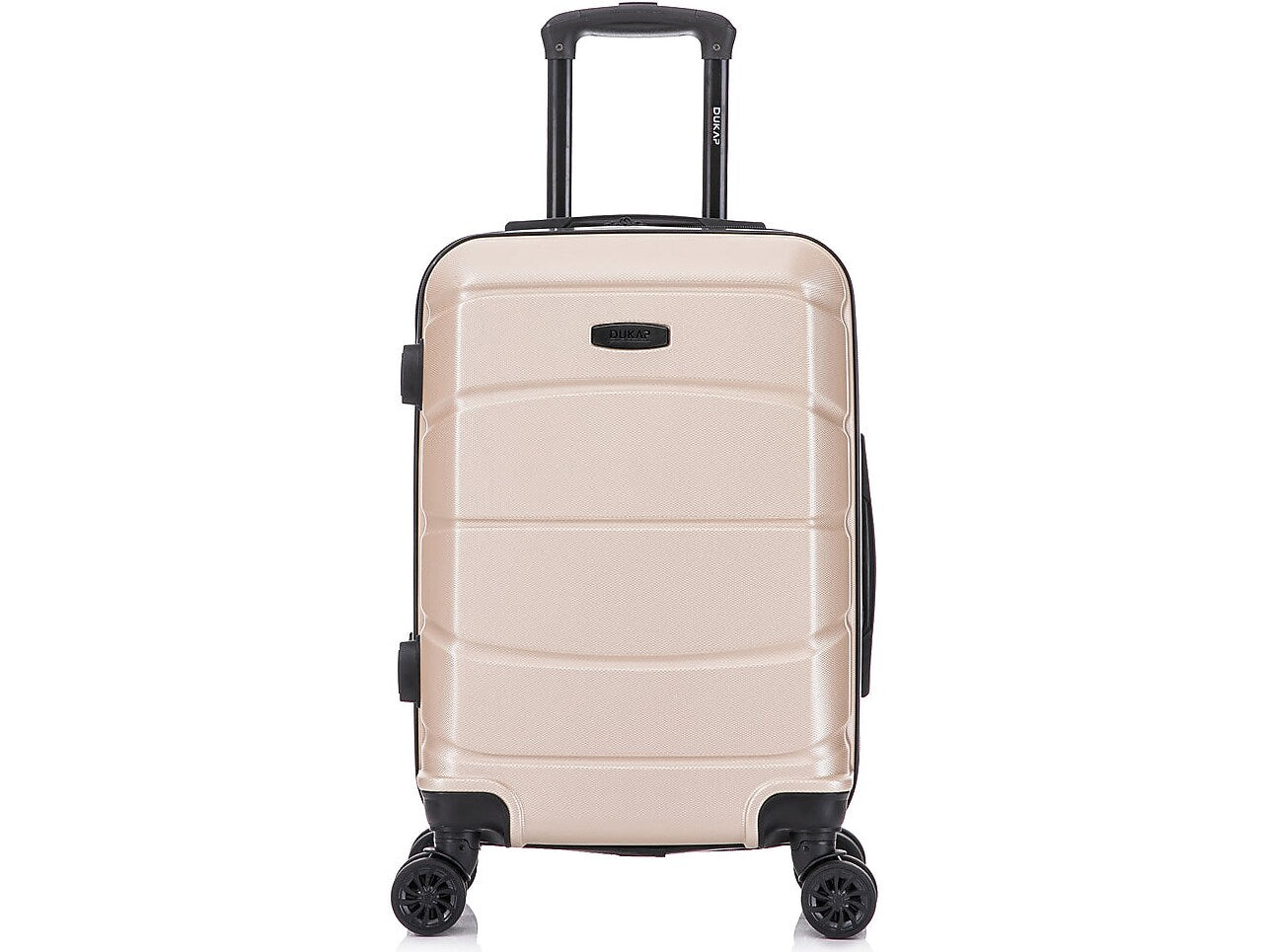 DUKAP Sense 20" Hardside Suitcase, 4-Wheeled Spinner, TSA Checkpoint Friendly, Champagne (DKSEN00S-CHA)