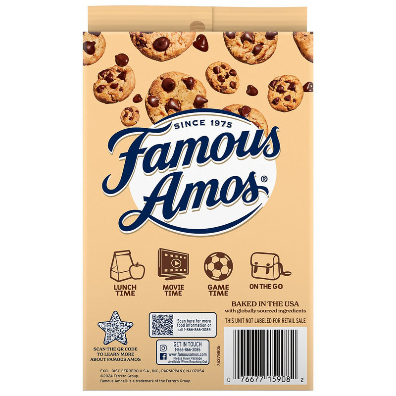 Famous Amos Wonders From the World Chocolate Cookies, 3 oz., 6/Box (FEU05908)