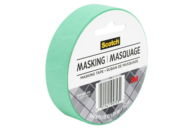 Scotch® Expressions Masking Tape, .94" x 20 yds., Mint Green (3437-MNT)