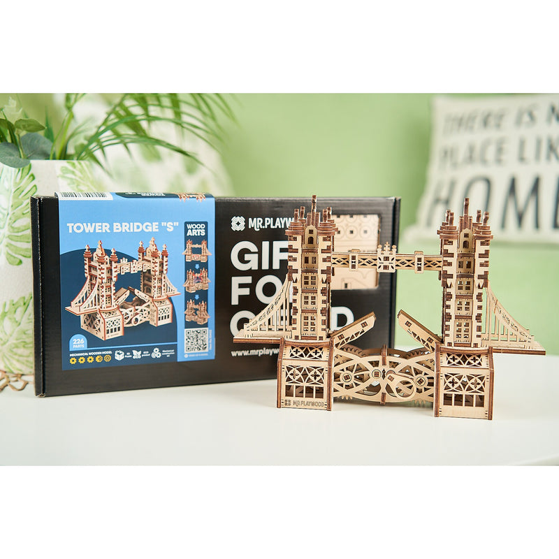 Mr.Playwood Tower Bridge S 3D Wooden STEM Model, 226 Pieces/Set (AVRAV1612302)