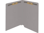 Medical Arts Press Reinforced End Tab File Folder, Straight Cut, Letter-Size, Gray, 250/Carton (S-01502-GRY-B)