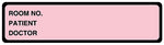 Pink Binder Label, 5-3/8" x 1-3/8"