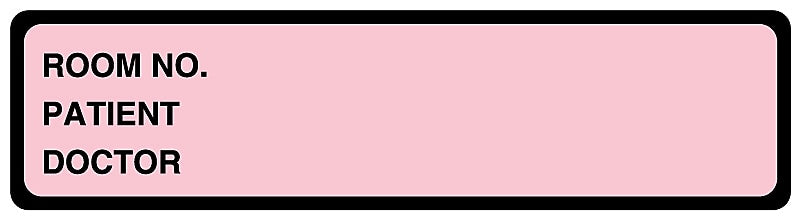 Pink Binder Label, 5-3/8" x 1-3/8"