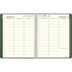 2026 AT-A-GLANCE Recycled 8.25" x 11" Weekly & Monthly Appointment Book Planner, Faux Leather Cover, Green (70-950G-60-26)