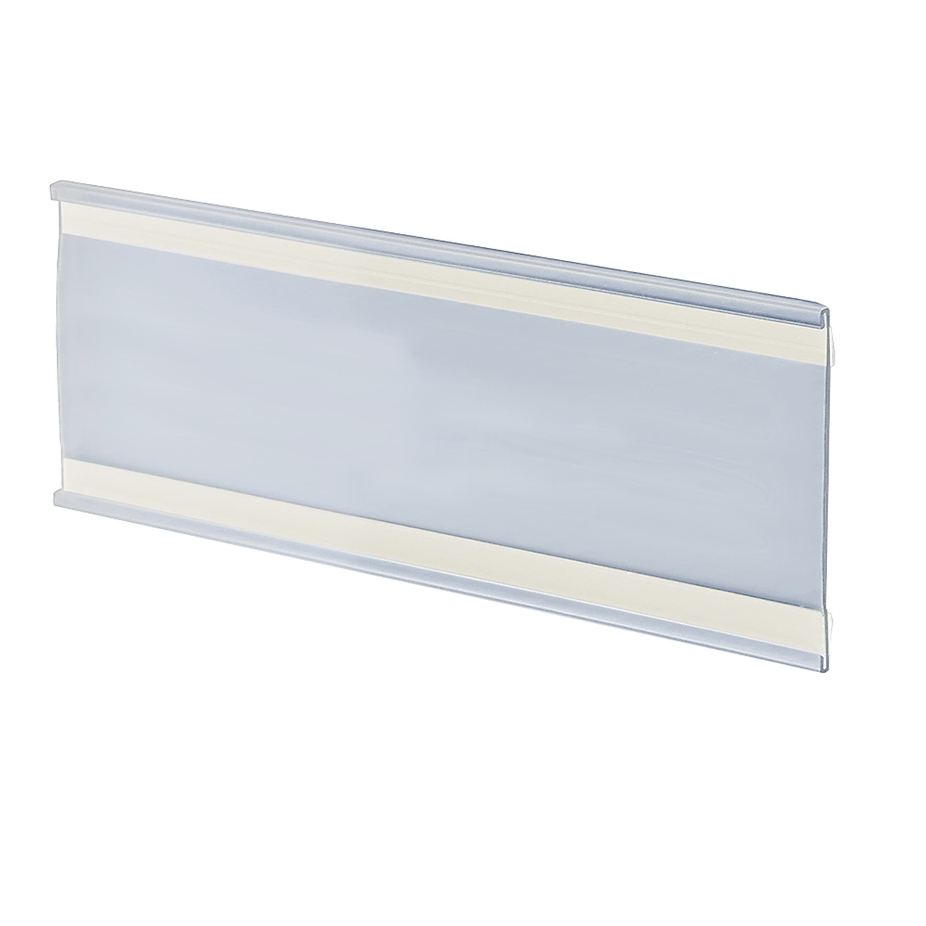 Azar Nameplate Holder, 11" x 5", Horizontal, Wall Mounted, Clear, Acrylic, 10/Pack (199618)