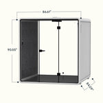 FlexiSpot WorkCube Series Sound Absorbing 6 Person Privacy Booth, White (P6FW-KIT)