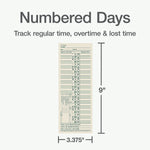 Adams Time Cards, 200/Pack (ABF 9675-200)