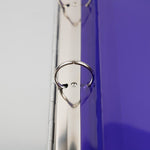 JAM Paper Poly Binder Pocket, 3-Hole Punched, Purple, 12/Pack (218VB1PU)