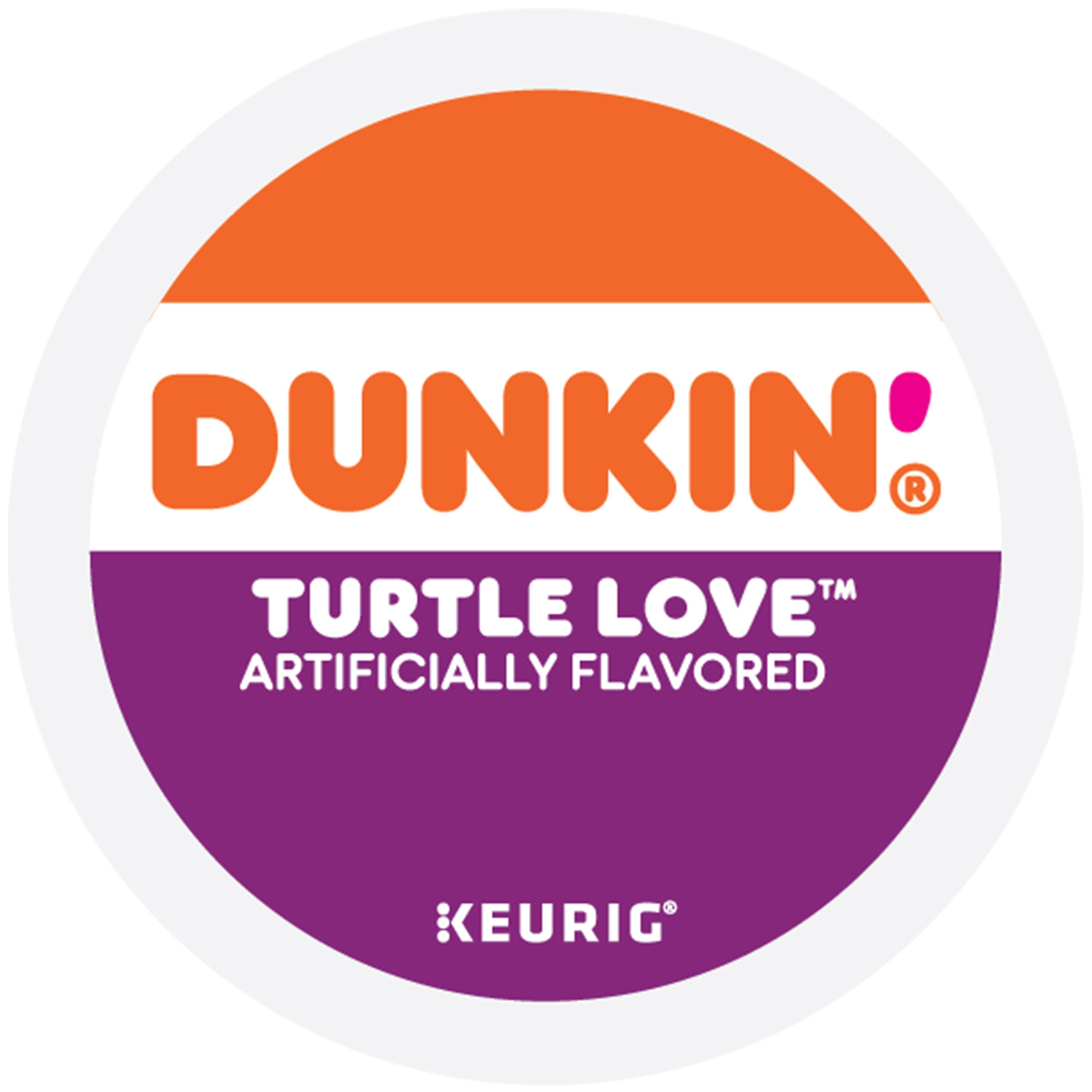 Dunkin' Turtle Love Coffee Keurig® K-Cup® Pods, Dark Roast, 22/Box (5000367615)