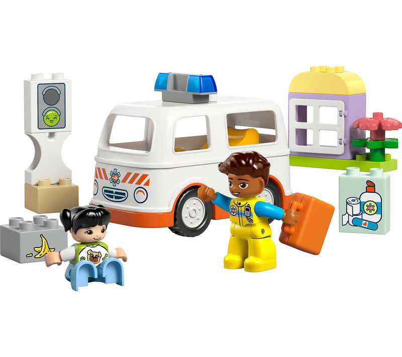 LEGO DUPLO Town Ambulance & Driver, 19 Pieces (10447)