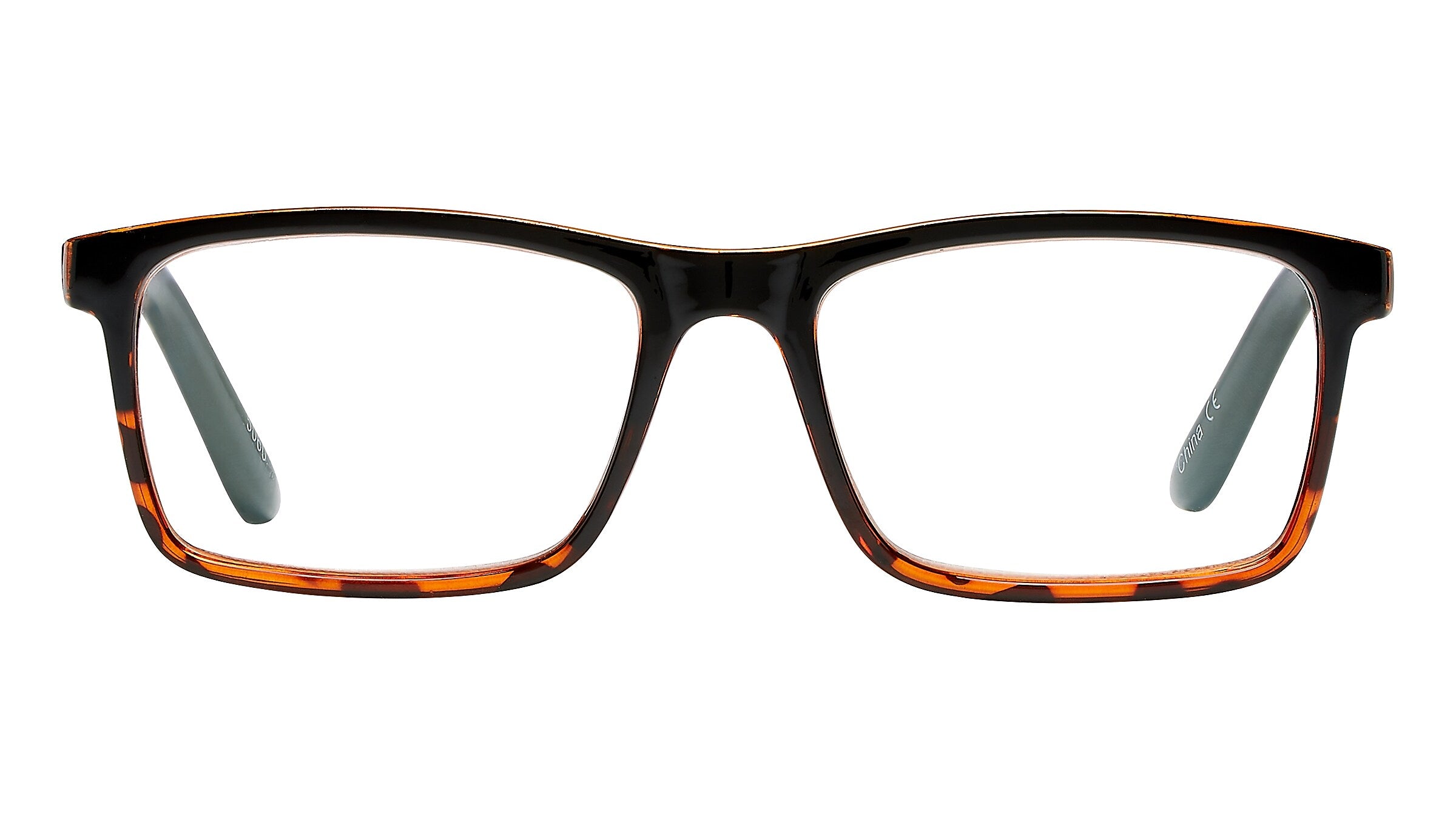 SAV Optitek +2.00 Reading Glasses, Demi Black (EAR7265-200-960)