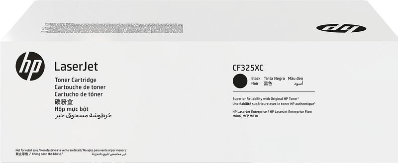 HP 25XC Black High Yield Toner Cartridge, Prints Up to 34,500 Pages (CF325XC)