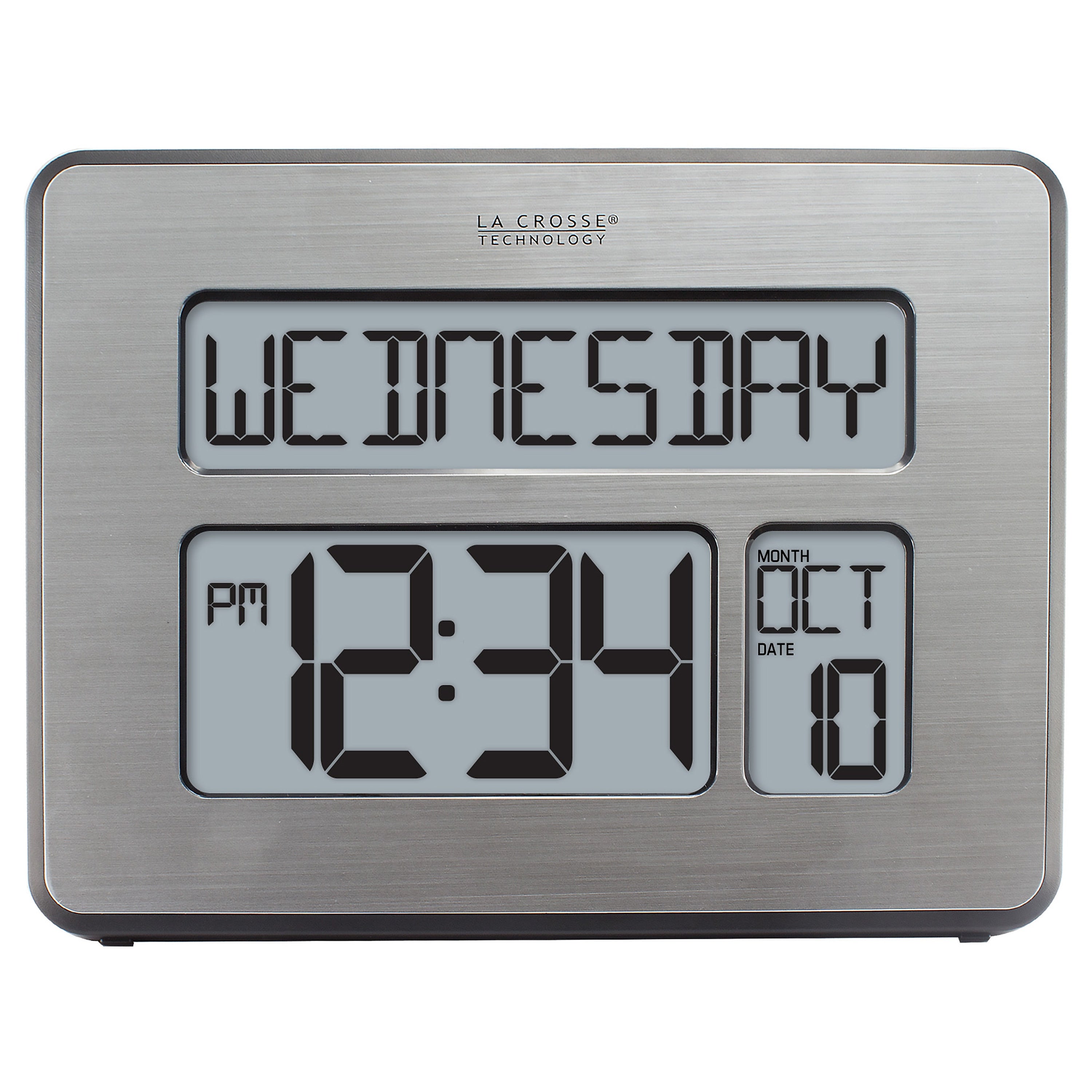 La Crosse Technology Atomic Wall/Table Clock, 7.5"H x 9.75"W x 1"D (C86279)