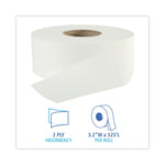Boardwalk® Jumbo Roll Bathroom Tissue, 2-Ply, White, 3.2" X 525 Ft, 12 Rolls/carton