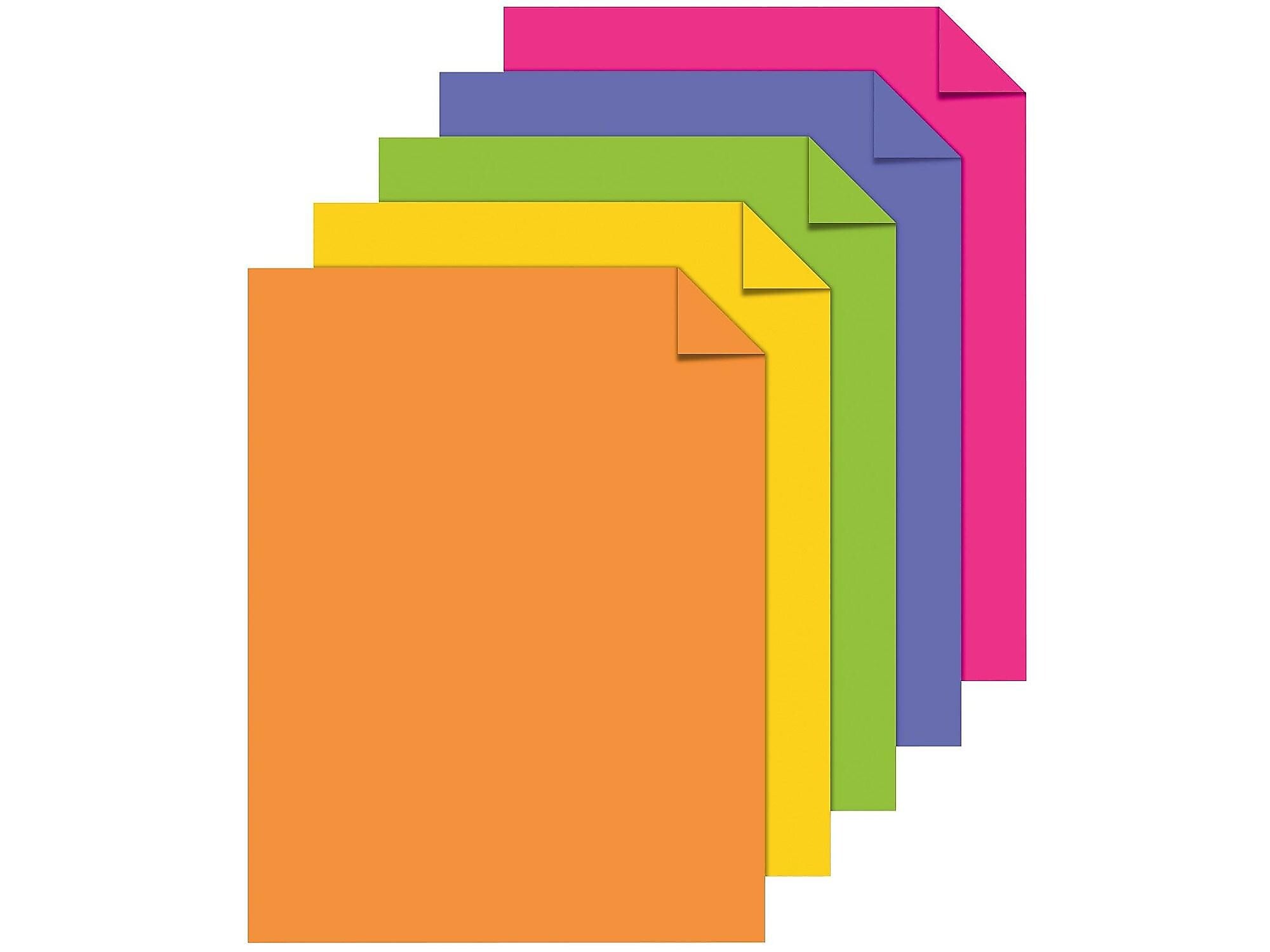 Astrobrights 8.5" x 11" Color Copy Paper, 24 lbs. Happy Assortment, 500 Sheets/Ream (21289/22289)