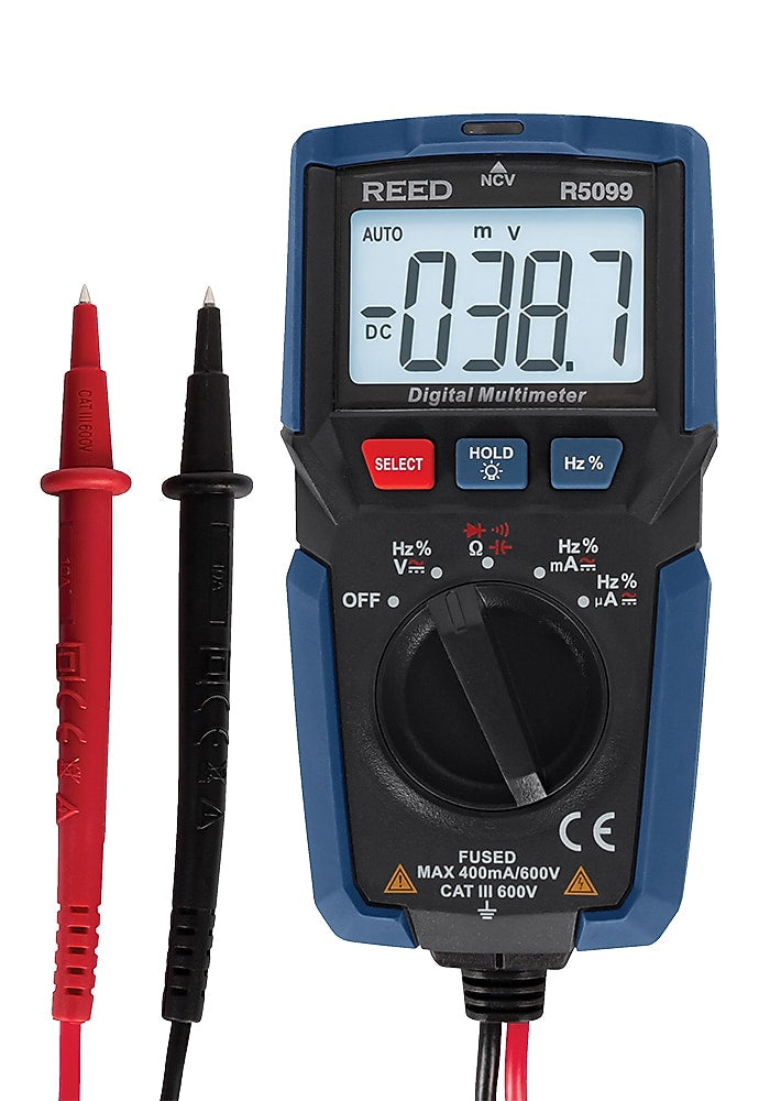 Reed Instruments Compact Multimeter with NCV (R5099)