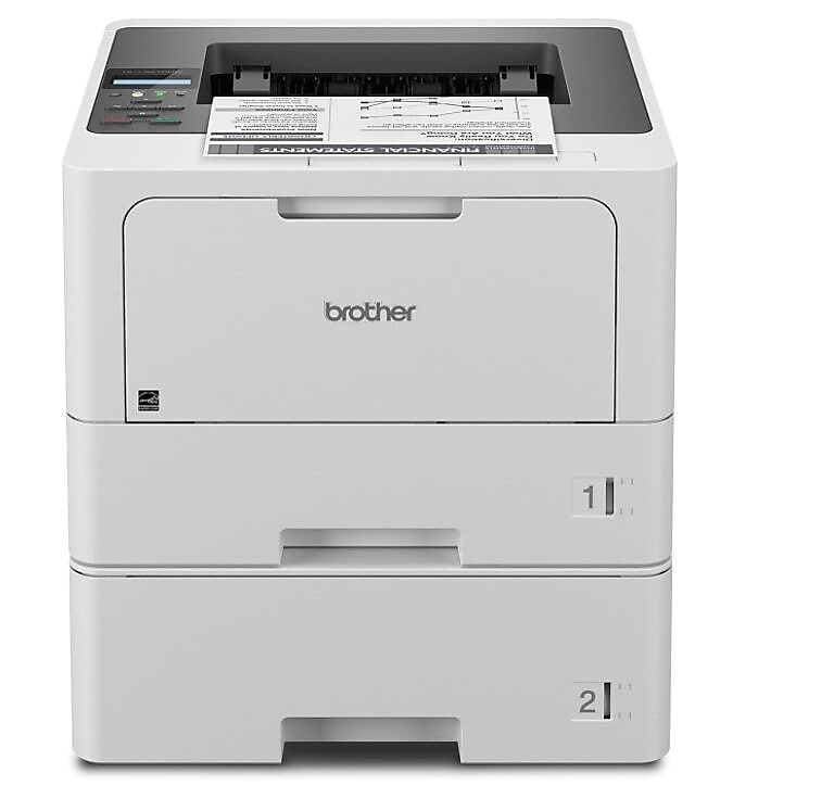 Brother HL-L5210DWT Monochrome Laser Printer with Dual Trays, Wireless