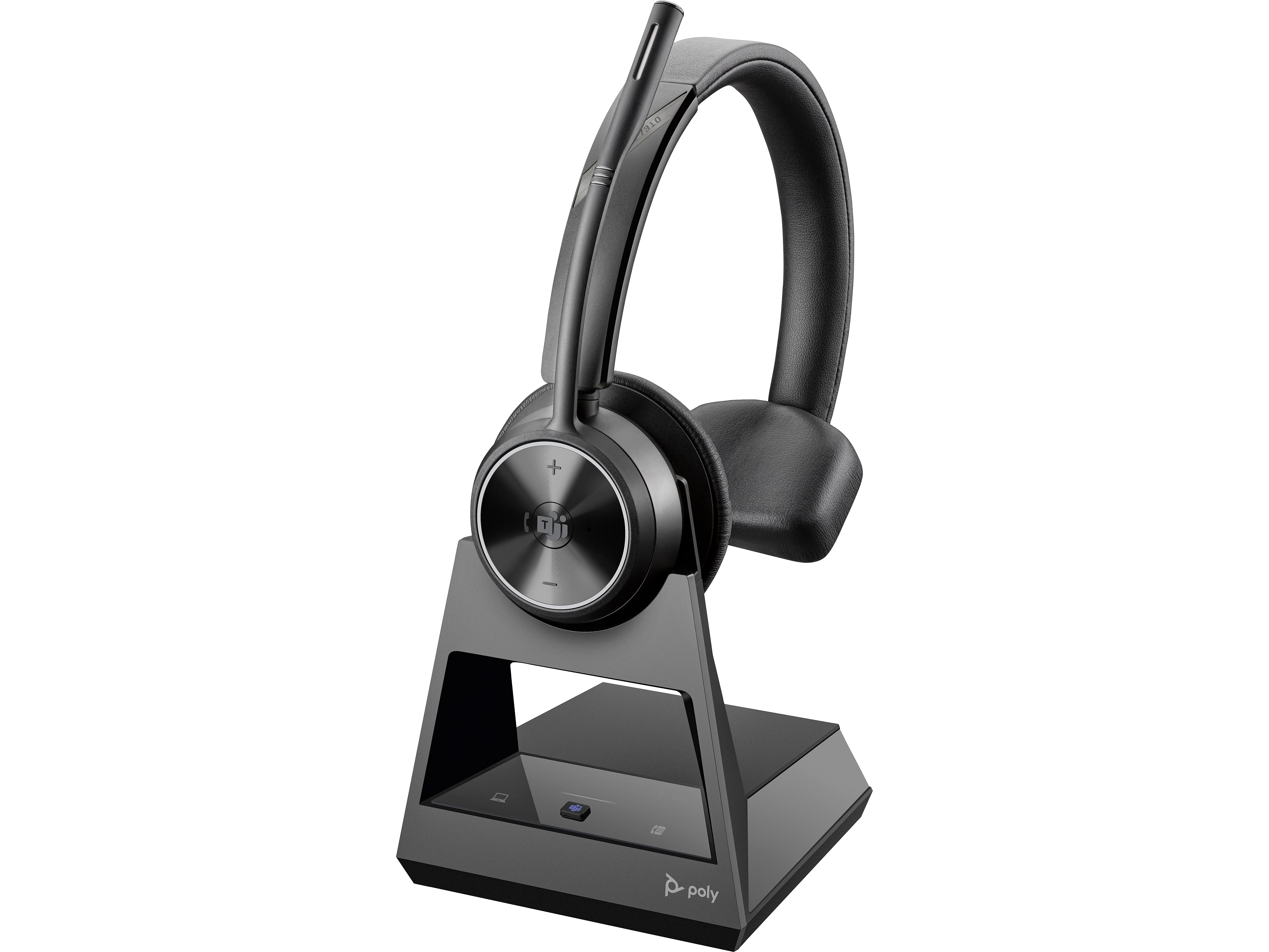 Poly Savi 7310-M Office Wireless Noise Canceling Mono On Ear Headset, MS Certified (7S439AA#ABA)