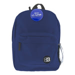 Bazic Classic Laptop Backpack, Medium, Navy Blue (BAZ1060)