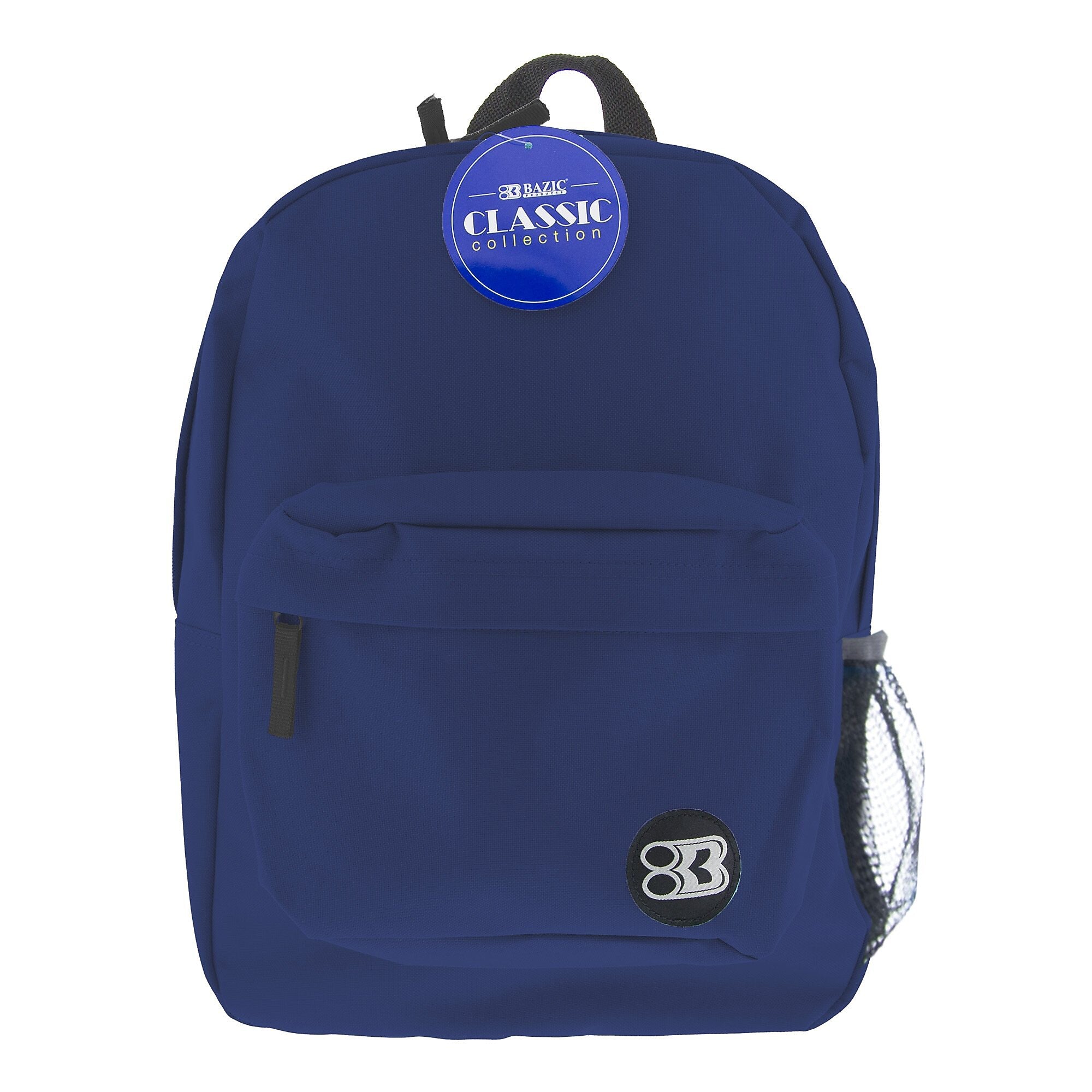 Bazic Classic Laptop Backpack, Medium, Navy Blue (BAZ1060)