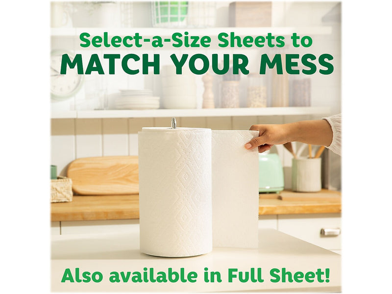Bounty Select-A-Size Triple Roll Paper Towels, 2-Ply, 123 Sheets/Roll, 2 Rolls/Pack (06133)