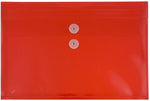 JAM Paper Premium Plastic Document File, Letter, Red, 3/Pack (218B1REX3)