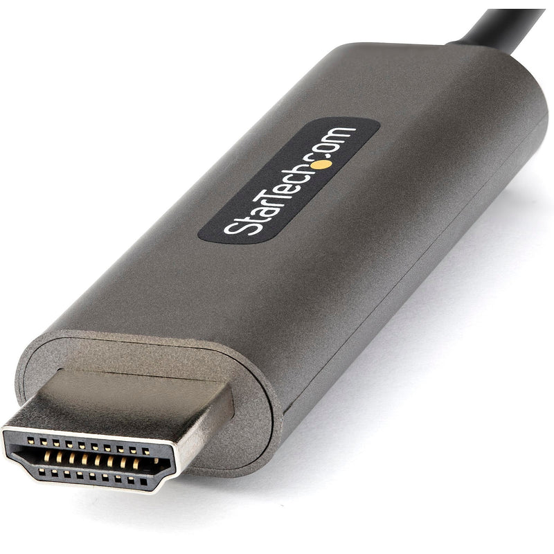StarTech.com 6.6ft USB-C to HDMI Cable Adapter, 4K 60Hz Audio/Video Cord, Male to Male, Black (CDP2HDMM2MH)