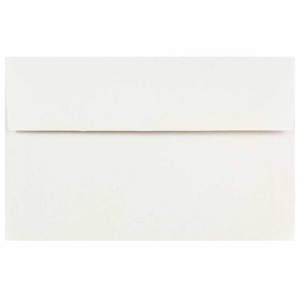 JAM Paper A10 Booklet Envelope 6" x 9 1/2", Bright White, 50/Pack (12039-50)