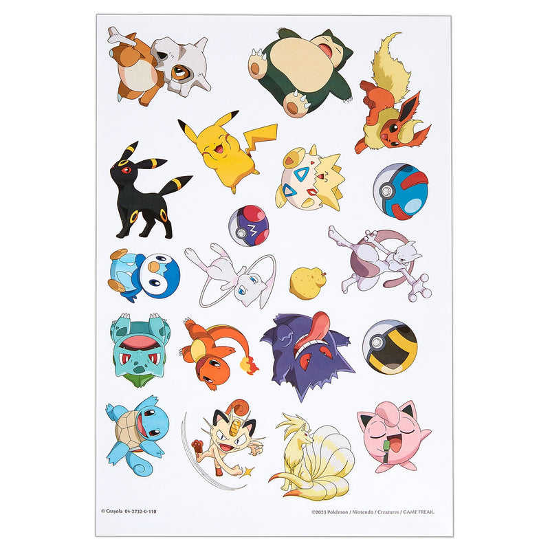 Crayola Pokemon Coloring Book, 96 Pages, 8/Bundle (BIN042732-8)