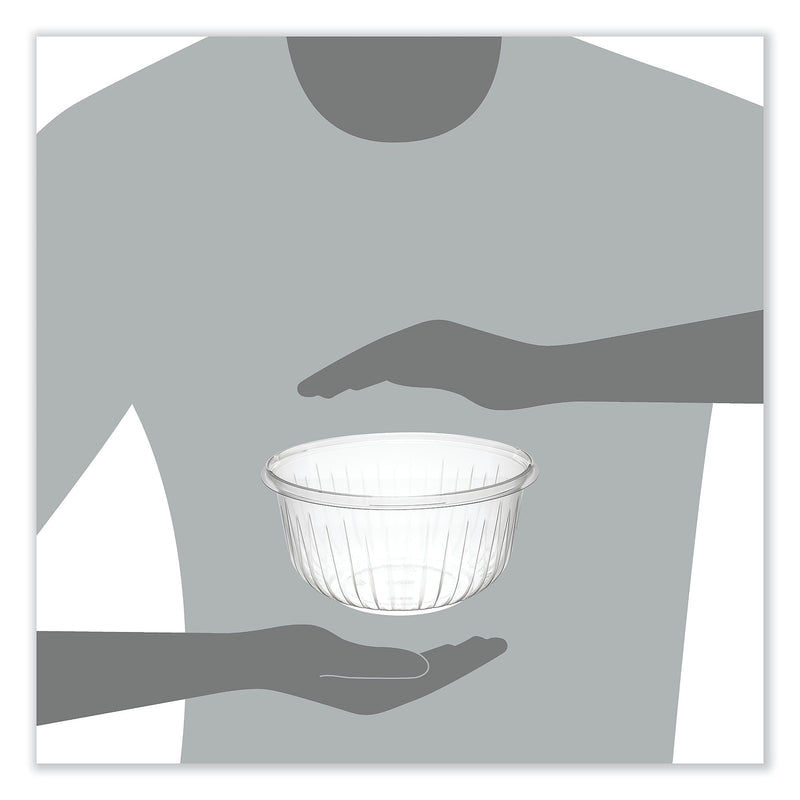 Dart® PresentaBowls Clear Bowls, 48 oz, PET Plastic, 63/Bag, 252/Carton