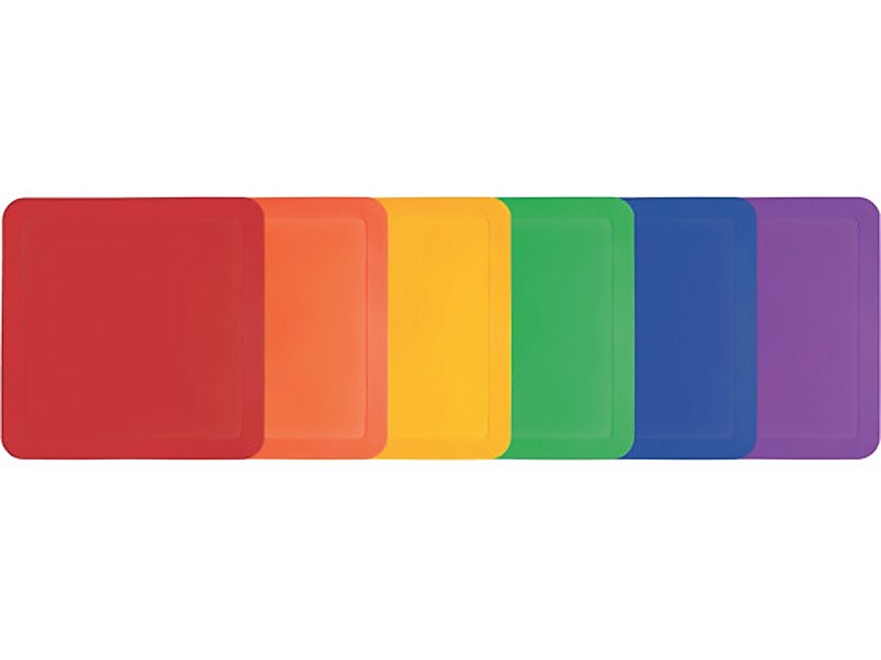 Champion Sports Poly Base Markers, Assorted Colors, 6/Pack (PBMSET)