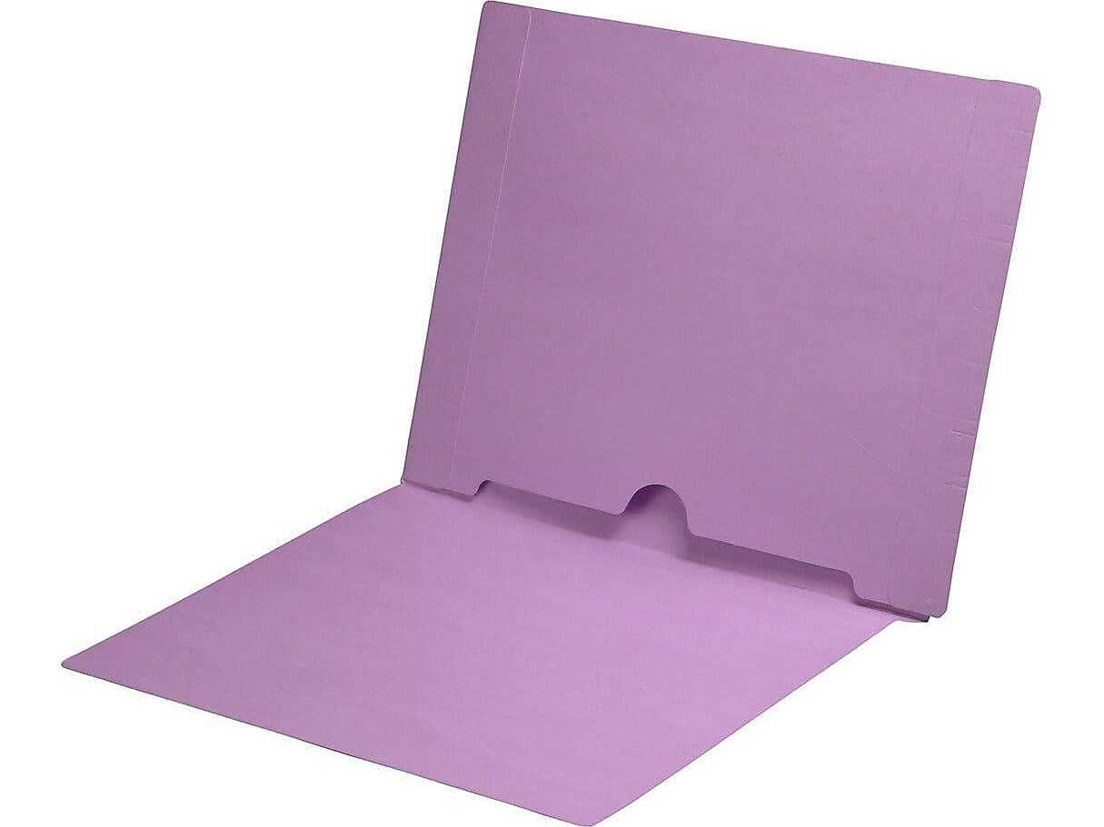 Medical Arts Press End Tab File Folder, Straight Cut, Letter-Size, Lavender, 50/Box (S-09017-LAV)