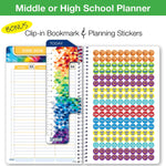 2025-2026 Global Printed Products White Brick 5.5" x 8.5" Academic Weekly & Monthly Planner,  Paper Cover