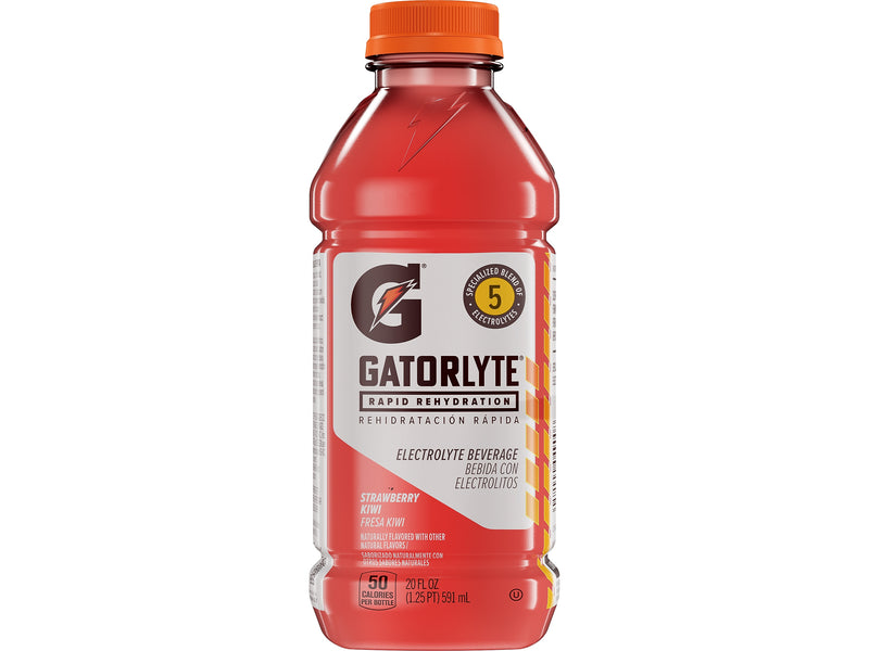 Gatorade Gatorlyte Kiwi Strawberry Sports Drink, 20 fl. oz., 12 Bottles/Carton (4791)