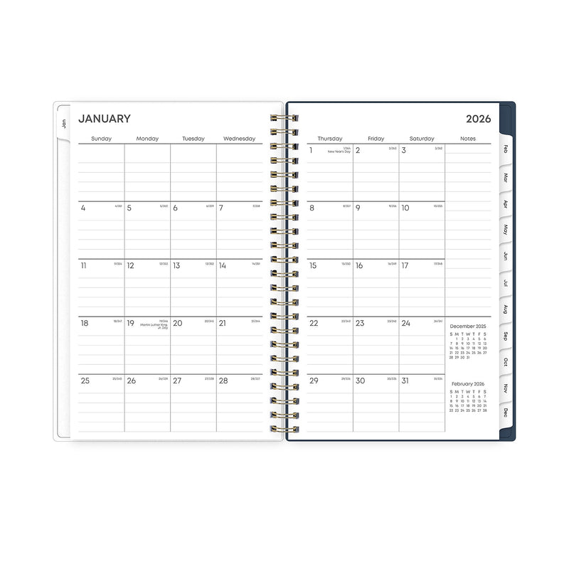 2026 Blue Sky Ashlyn 5" x 8" Calendar Year Weekly & Monthly Planner, Plastic Cover, Multicolored (143958-26)